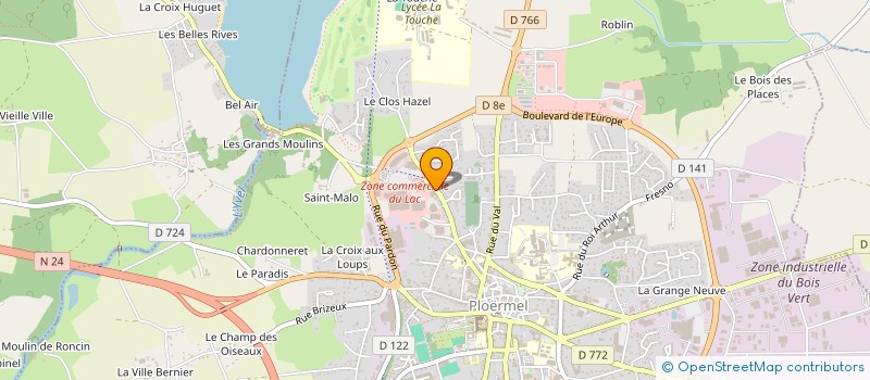 localisation de l'entreprise SARL R.I.E.V  PLOERMEL