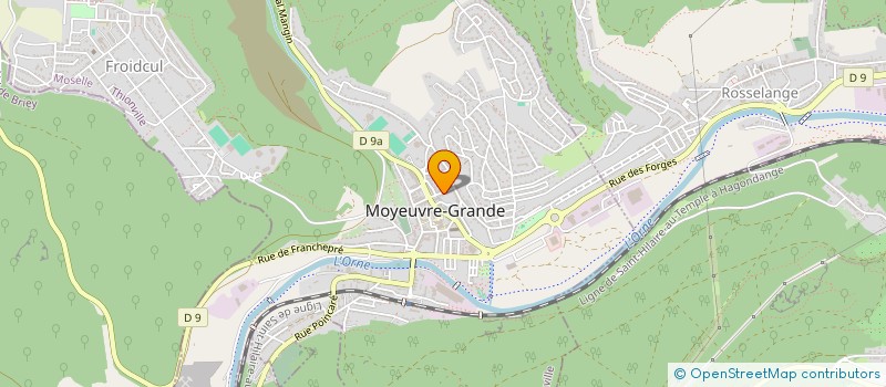 localisation de l'entreprise SARL R.J.C.  MOYEUVRE-GRANDE