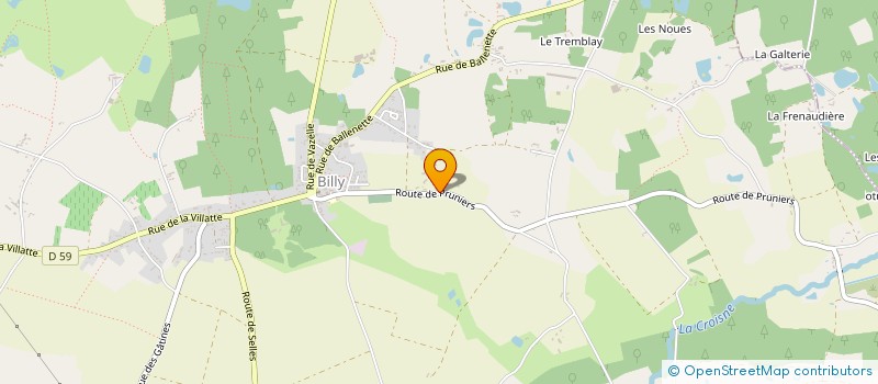 localisation de l'entreprise SARL R. & L.  BILLY