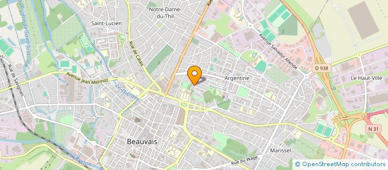 localisation de l'entreprise SARL  R.L.B.  BEAUVAIS