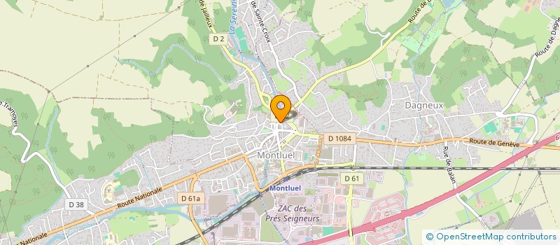 localisation de l'entreprise SARL R M CLOISON AMOVIBLE  MONTLUEL