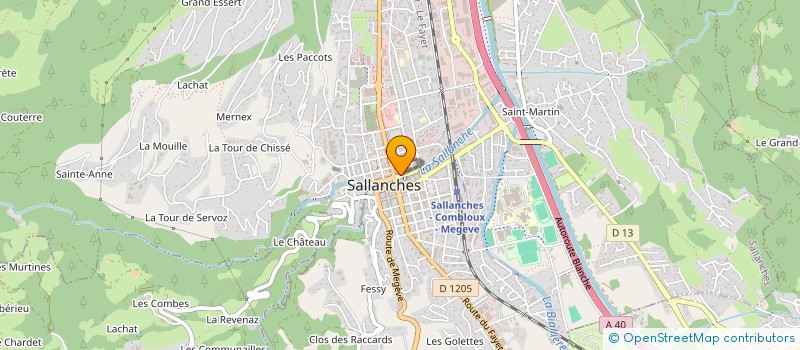 localisation de l'entreprise SARL R.M.S. 24-24 à SALLANCHES