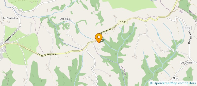 localisation de l'entreprise SARL R.M. TRANSPORTS  LE DOURN