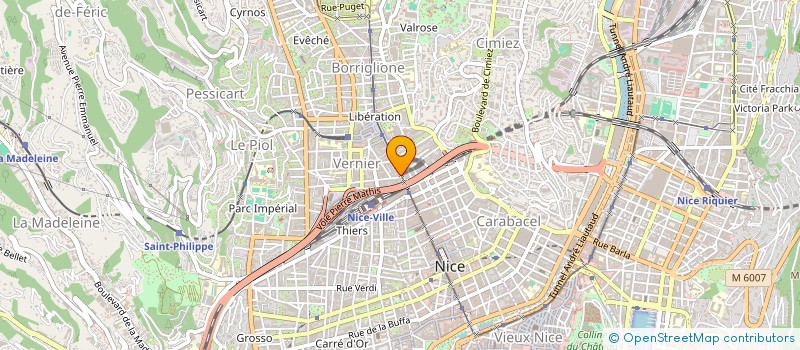 localisation de l'entreprise SARL R.P. BOUJNAH  NICE