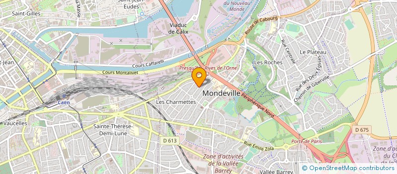 localisation de l'entreprise SARL R.PAYSANT à MONDEVILLE