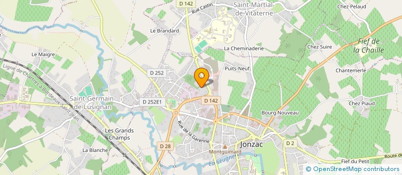 localisation de l'entreprise SARL R.RODIER à JONZAC