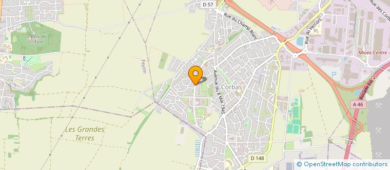 localisation de l'entreprise SARL R.S.R LES BALMES à CORBAS