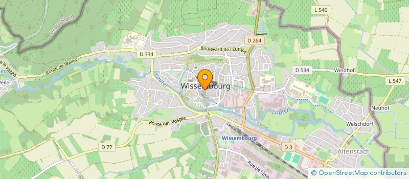 localisation de l'entreprise SARL R.T.B. GAZ à WISSEMBOURG