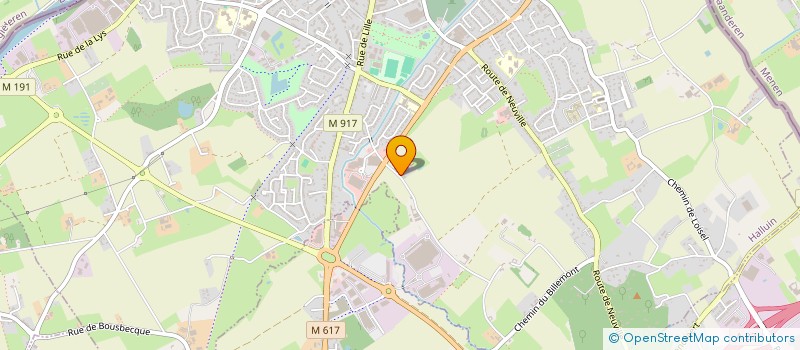 localisation de l'entreprise SARL R & T PNEUS SERVICES à HALLUIN