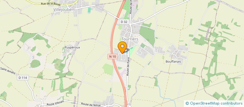 localisation de l'entreprise SARL R.V.A  TOURRIERS