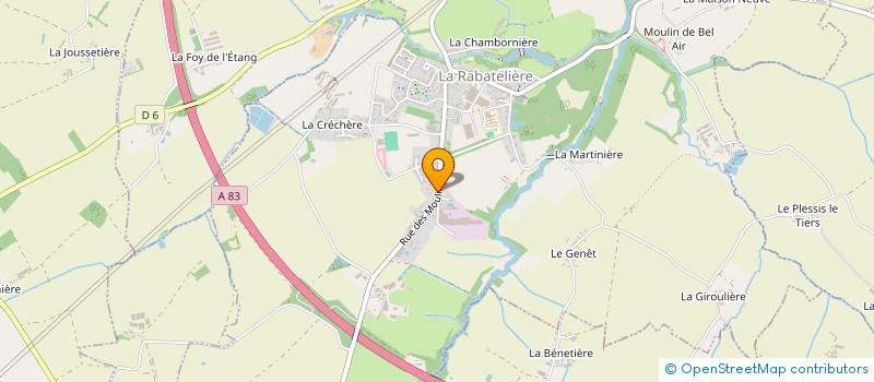 localisation de l'entreprise SARL RABAUD JEAN-CLAUDE à LA RABATELIERE