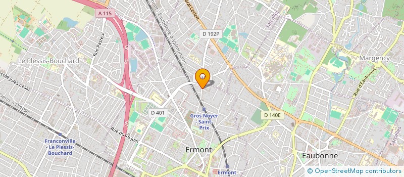 localisation de l'entreprise SARL RABCOM à ERMONT