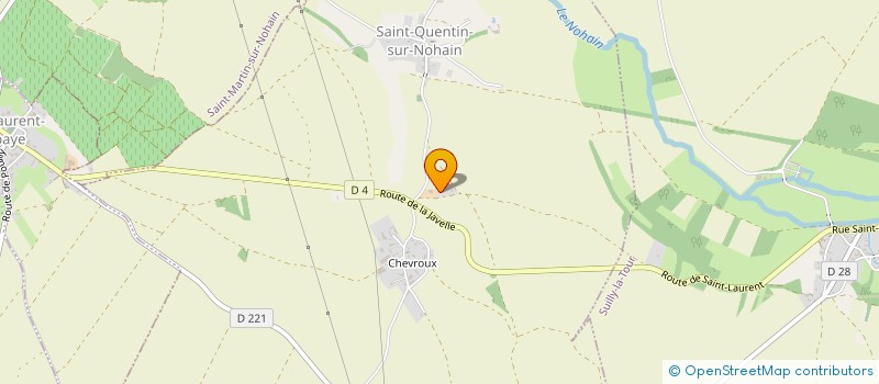 localisation de l'entreprise SARL RABEREAU FILS à ST QUENTIN SUR NOHAIN