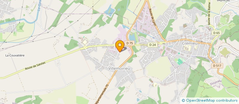 localisation de l'entreprise SARL RABILLOUD FRANZ à VILLEMOIRIEU