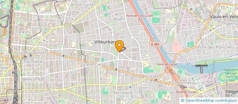 localisation de l'entreprise SARL RAC 2000  VILLEURBANNE