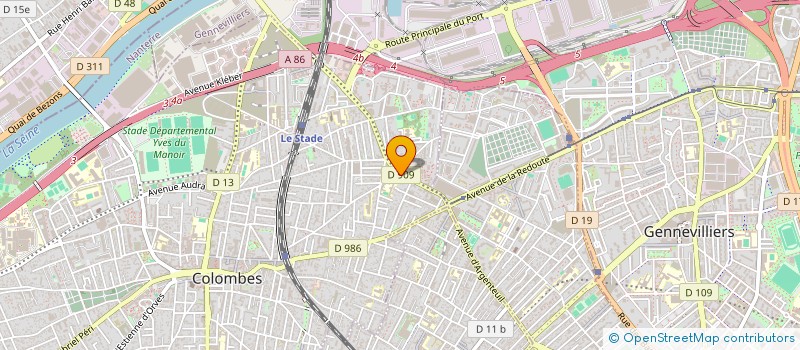 localisation de l'entreprise SARL RACE AUTOMOBILE à COLOMBES