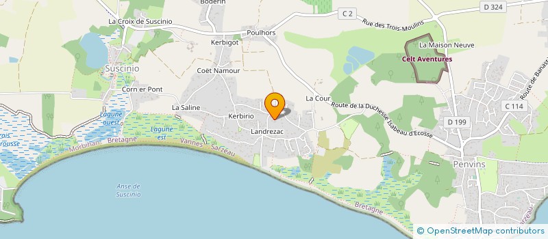 localisation de l'entreprise SARL RACE FLEET à SARZEAU