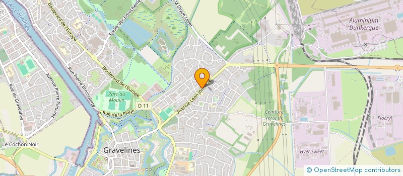 localisation de l'entreprise SARL RADENNE à GRAVELINES