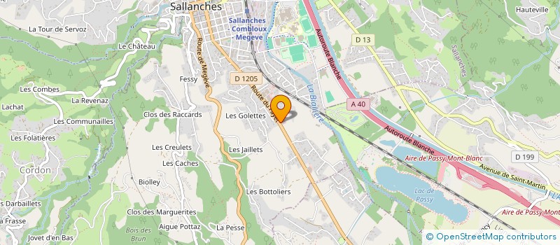 localisation de l'entreprise SARL RADIO MONT BLANC à SALLANCHES