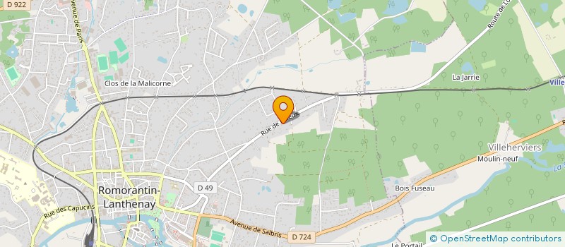 localisation de l'entreprise SARL RADIO TAXIS DEMADE  ROMORANTIN-LANTHENAY