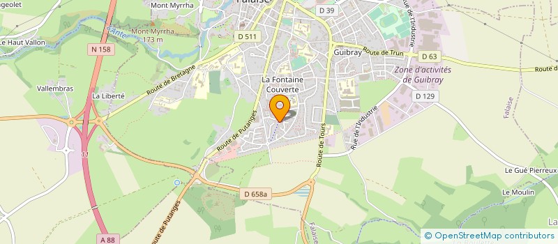 localisation de l'entreprise SARL RADUFE 1 à FALAISE