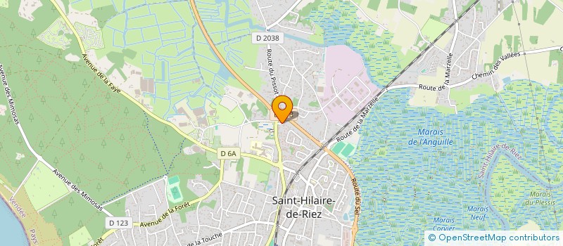 localisation de l'entreprise SARL RAFFIN PEINTURE ET DECO à SAINT-HILAIRE-DE-RIEZ
