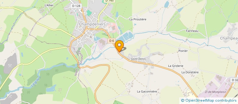 localisation de l'entreprise SARL RAGUENAULT à CHAMPDENIERS