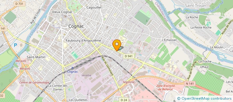 localisation de l'entreprise SARL RAIMBAUD à COGNAC