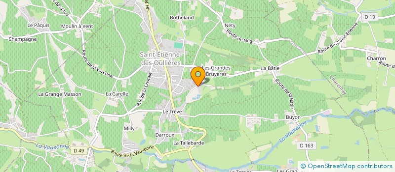 localisation de l'entreprise SARL RAMAGE ET FILS à SAINT-ETIENNE-DES-OULLIERES