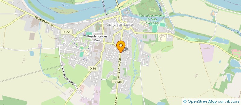 localisation de l'entreprise SARL RAMOND CLAUDE  SULLY-SUR-LOIRE