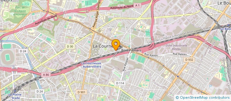 localisation de l'entreprise SARL RAMZA à LA COURNEUVE