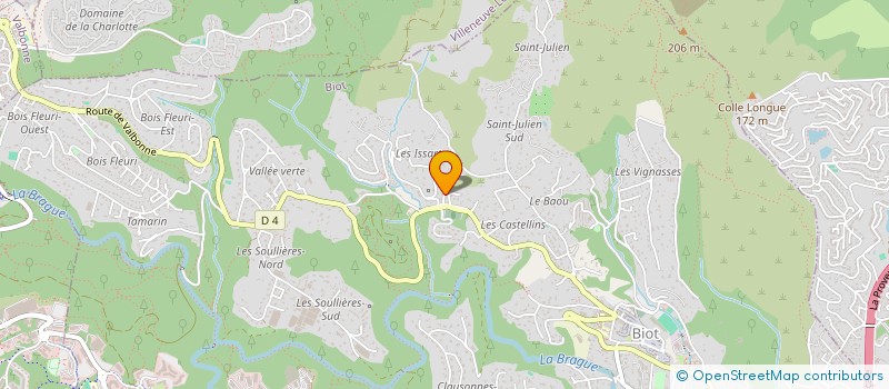 localisation de l'entreprise SARL RANGE DRIVING COTE D'AZUR  BIOT