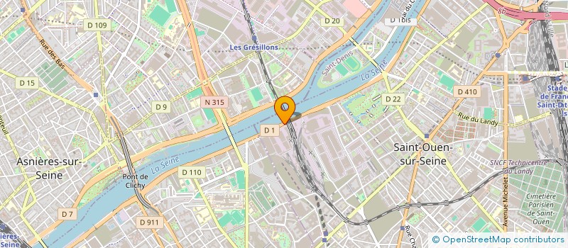 localisation de l'entreprise SARL RANVIER  SAINT-OUEN-SUR-SEINE