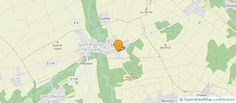 localisation de l'entreprise SARL RAOUT BOIS USINES à SAINT-MAURICE-THIZOUAILLE
