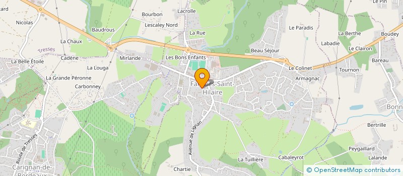 localisation de l'entreprise SARL RAPHAEL  FARGUES-SAINT-HILAIRE