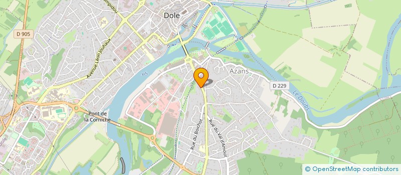 localisation de l'entreprise SARL RAPID COUPE à DOLE