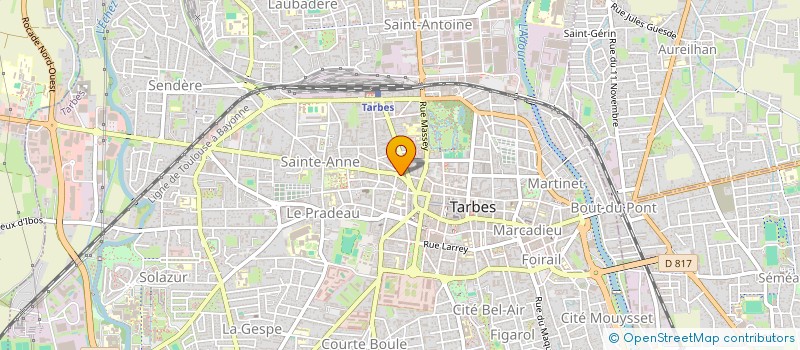 localisation de l'entreprise SARL RAPIDO PIZZA à TARBES