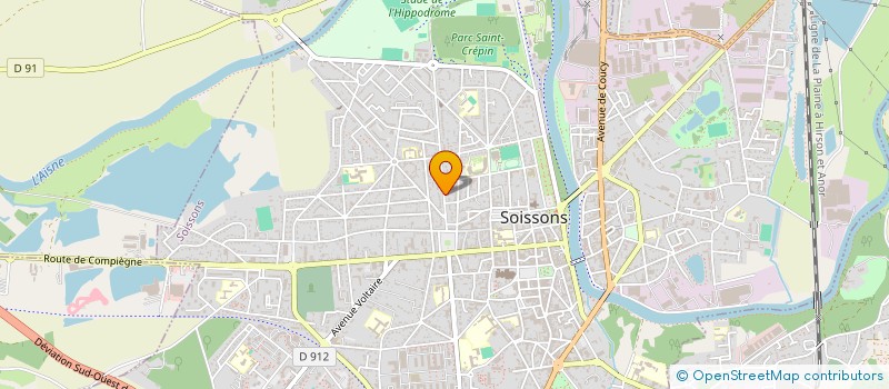 localisation de l'entreprise SARL RAS à SOISSONS