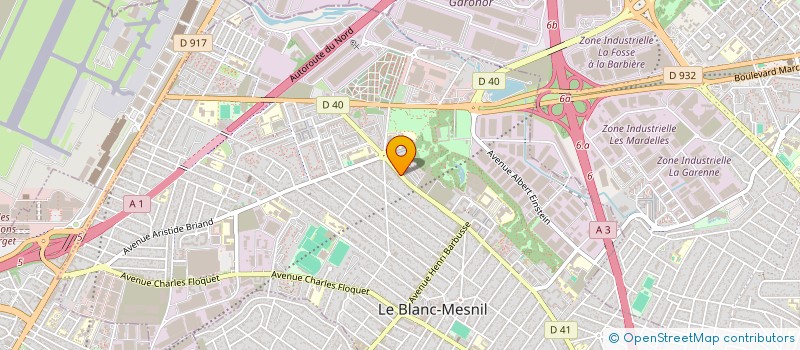 localisation de l'entreprise SARL RATIVET à LE BLANC-MESNIL