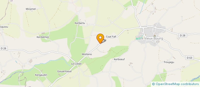 localisation de l'entreprise SARL RAULT JEREMY  LE VIEUX-BOURG