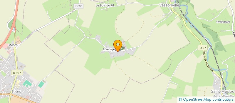 localisation de l'entreprise SARL RAUX à VASSONVILLE