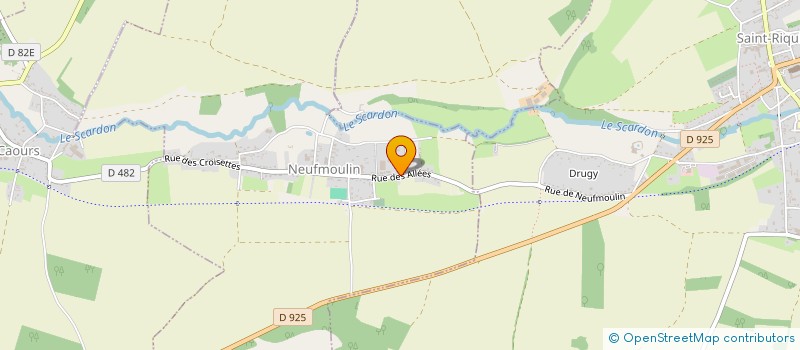 localisation de l'entreprise SARL RAUX BOIS ET FORETS  ONEUX