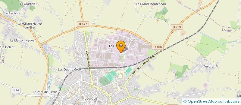 localisation de l'entreprise SARL RAVAL'OUEST à LOUDUN