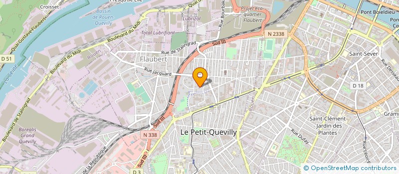 localisation de l'entreprise SARL RAVALEMENT MACONNERIE 76  LE PETIT-QUEVILLY