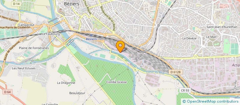 localisation de l'entreprise SARL RAVALTEC à BEZIERS