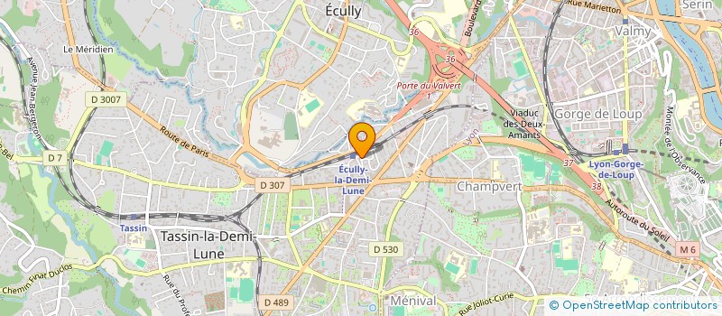 localisation de l'entreprise SARL RAVEL PLOMBERIE ZINGUERIE  TASSIN-LA-DEMI-LUNE