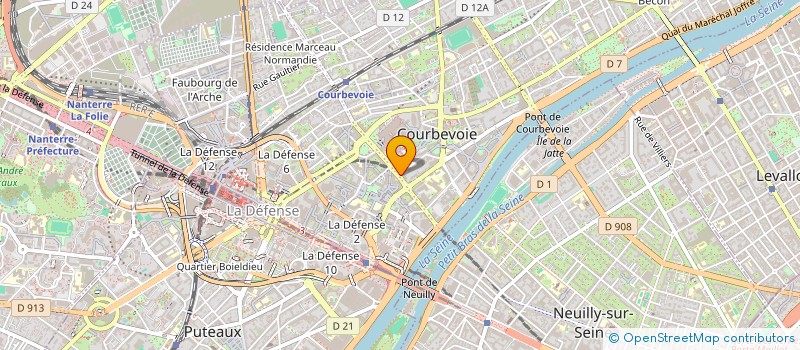 localisation de l'entreprise SARL RAYAN  COURBEVOIE