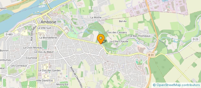 localisation de l'entreprise SARL RAYMOND  AMBOISE