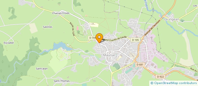 localisation de l'entreprise SARL RAYMOND BONNET  MAURIAC
