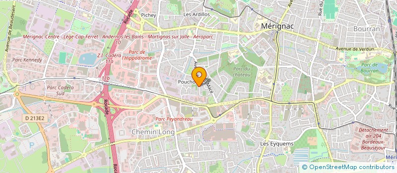 localisation de l'entreprise SARL RAYNAUD-GOLHEN  MERIGNAC